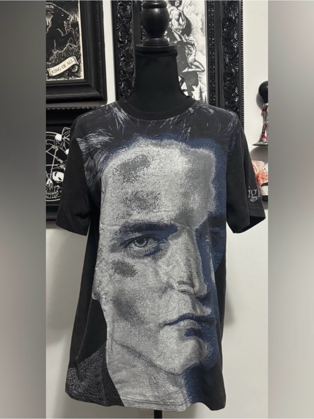NWOT Dolls Kill x Twilight Black Oversized Tee with Edward Portrait